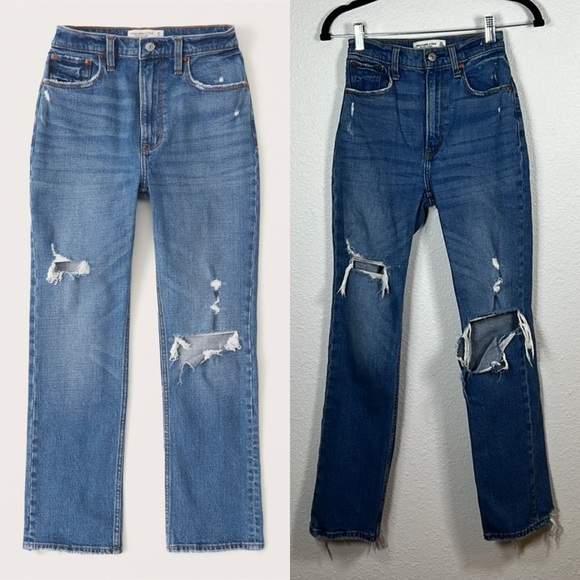Abercrombie & Fitch Denim - Abercrombie & Fitch The Ankle Straight Ultra High Rise Size 23/000L